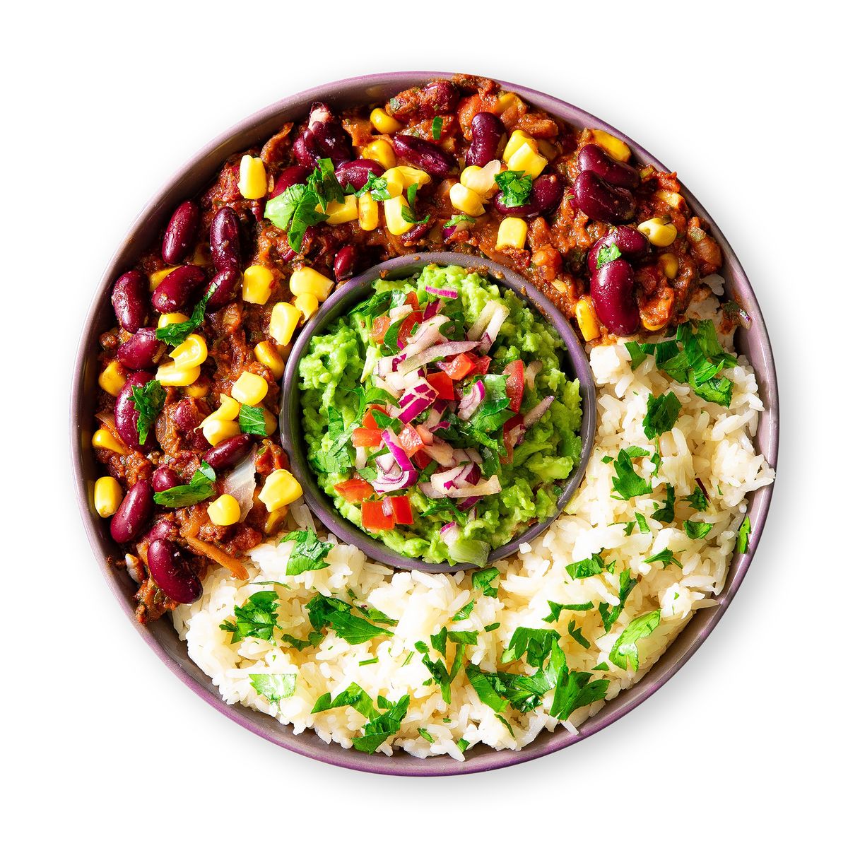 Mexican Beanstew with Guacamole by feastr