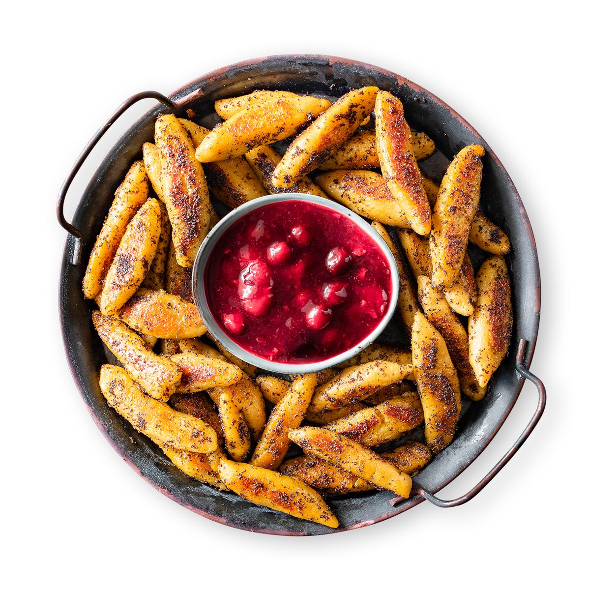 Potato Noodles with Cherry Sauce by feastr