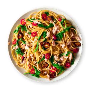 Spaghetti al tonno e peperoncino