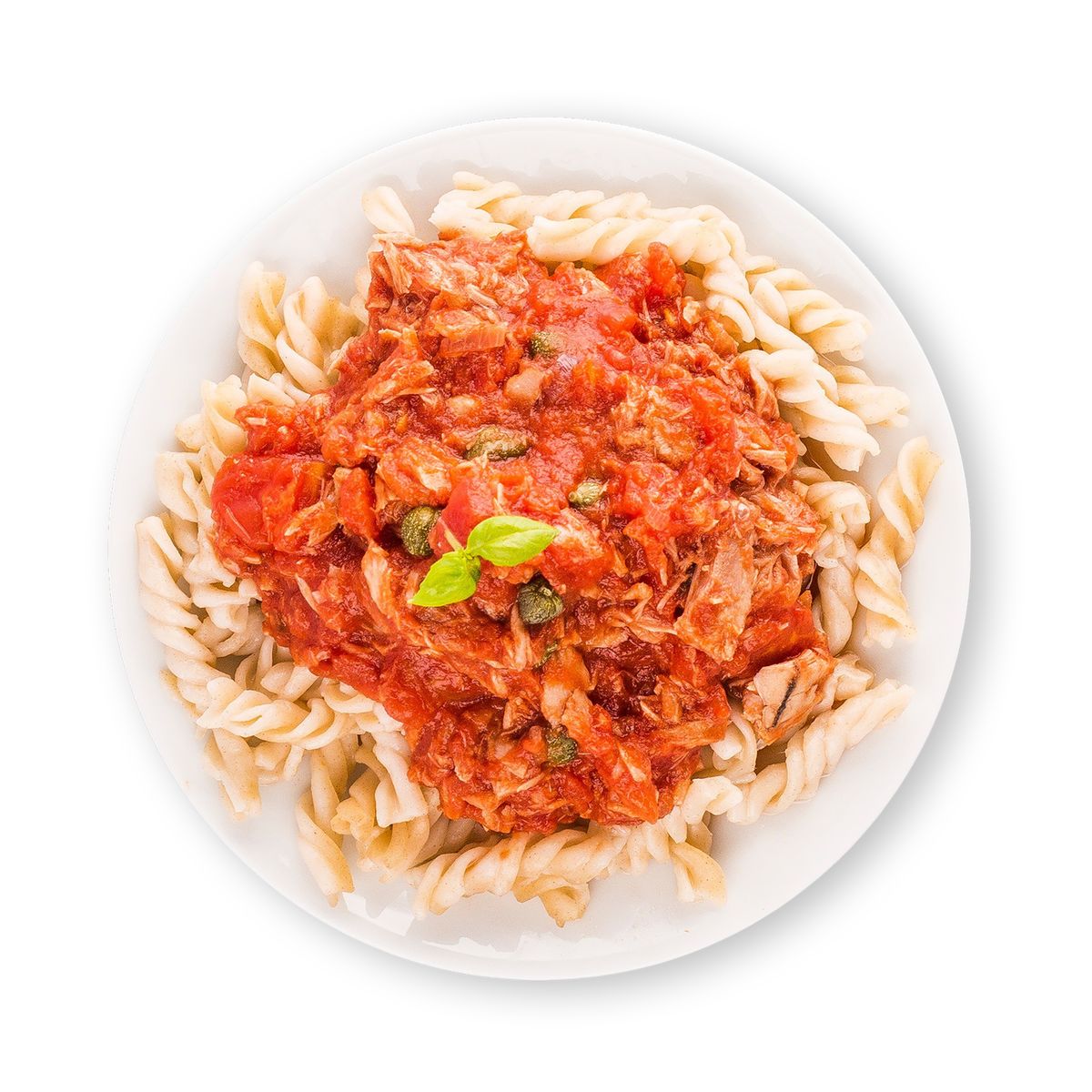 Tuna Fusilli with Capers by feastr