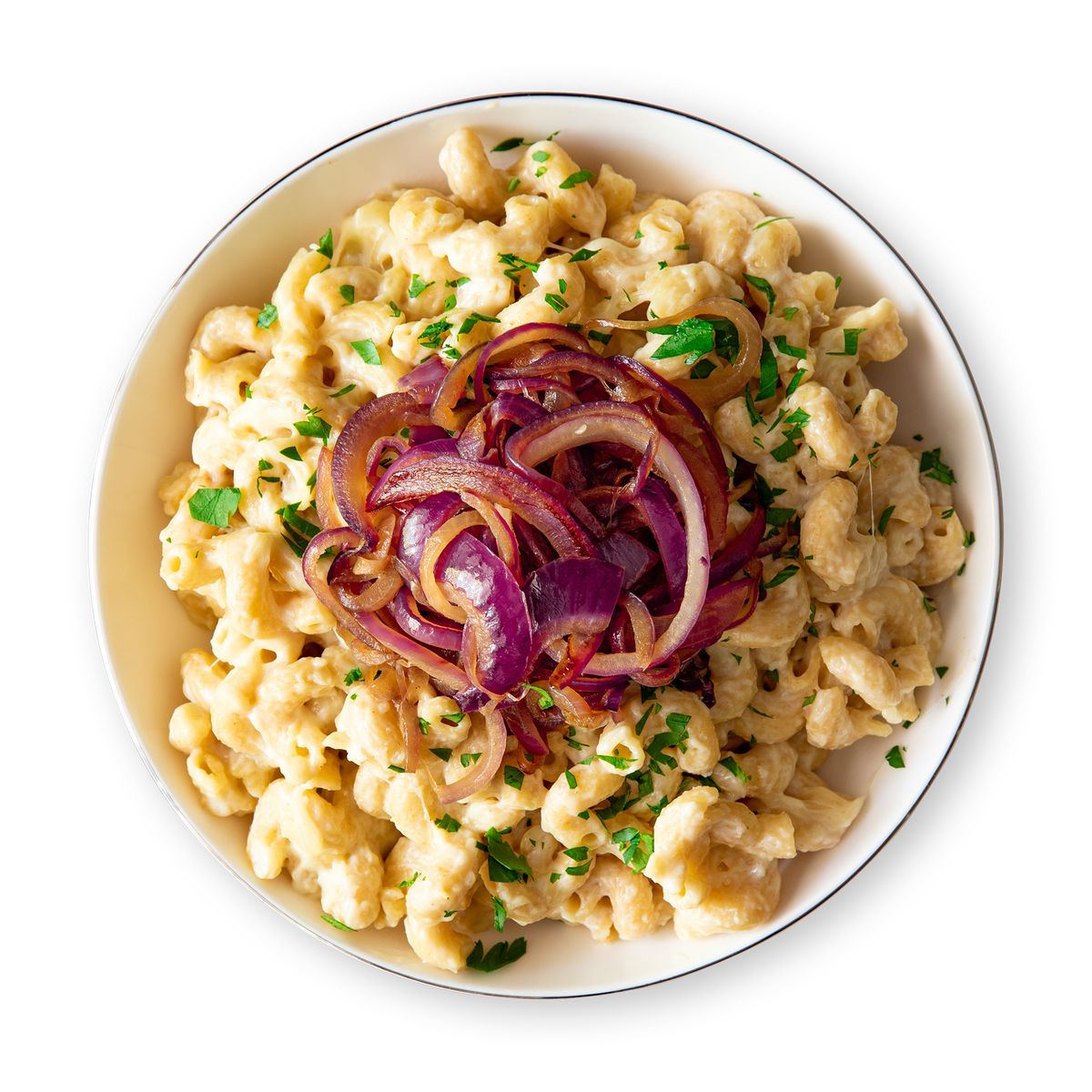 Mac and Cheese with caramelized onions by feastr