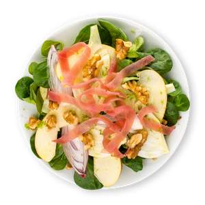 Apple Fennel Salad with ham