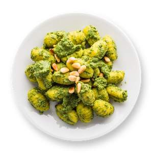 Gnocchi with Basil Pesto