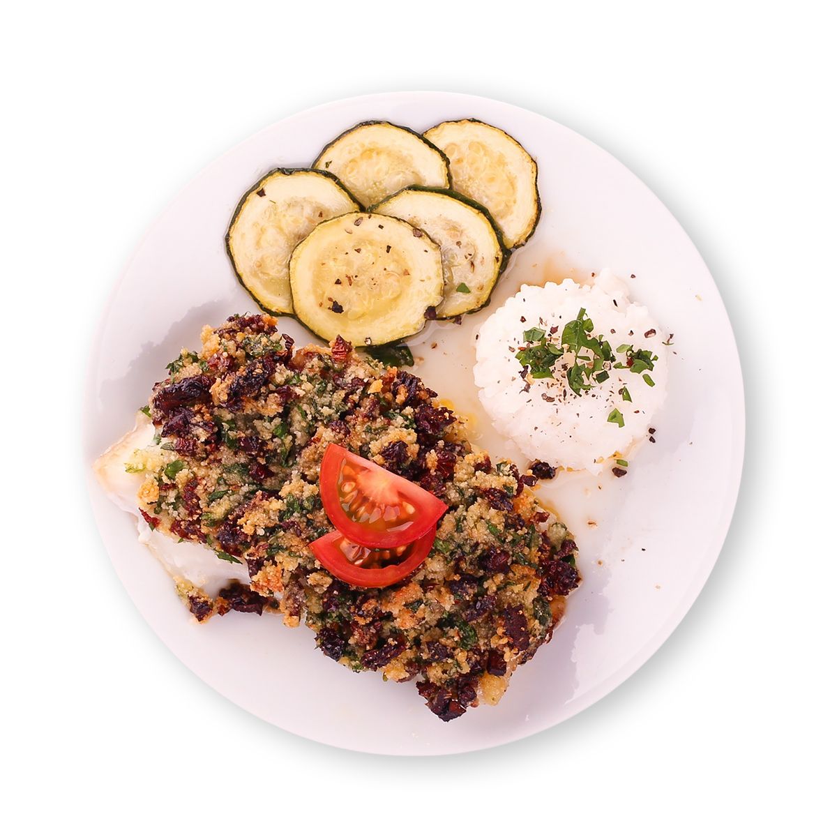 Tomato Crusted Baked Pollock by feastr