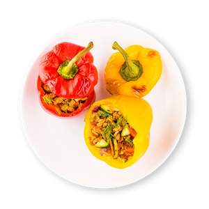 Rice Stuffed Bell Peppers