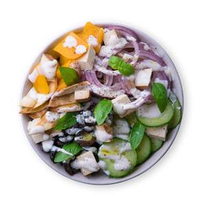 Mediterraner Tortilla Salat