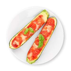 Zucchini Boote Caprese