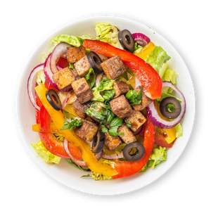 Mediterranean Tofu Salad with Tofu