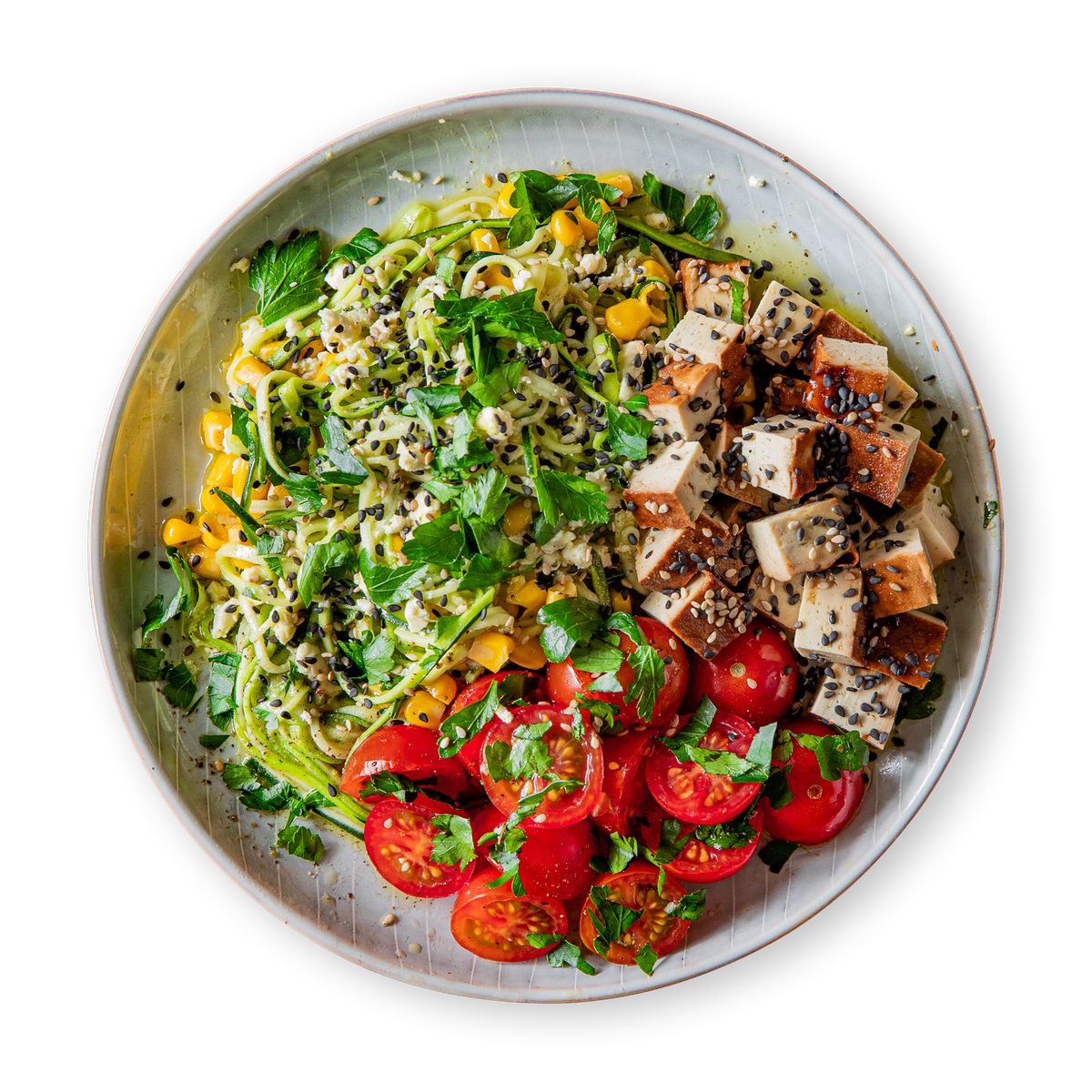 Zucchini Tofu Salad by feastr