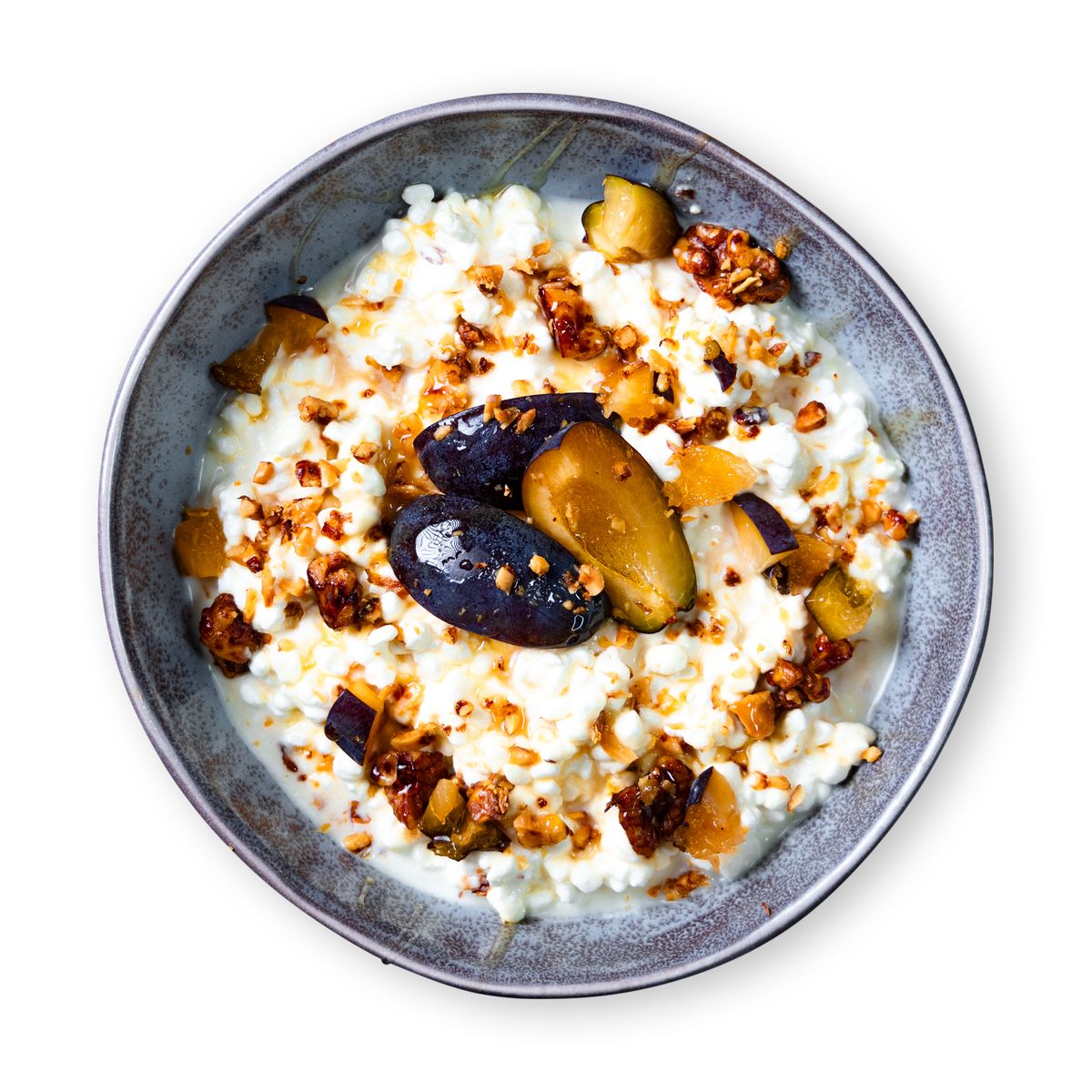 Plum Almond Cottage Chese by feastr