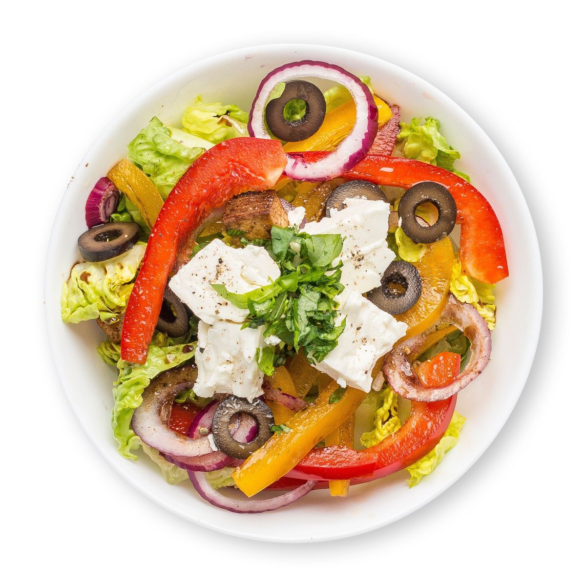 Feta Bell Pepper Salad by feastr