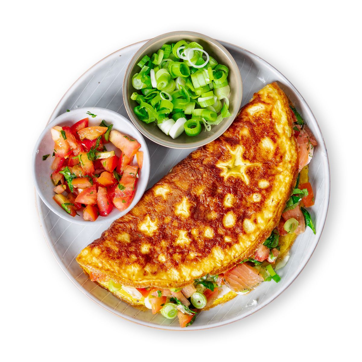 Breakfast Omelet with Salmon  by feastr