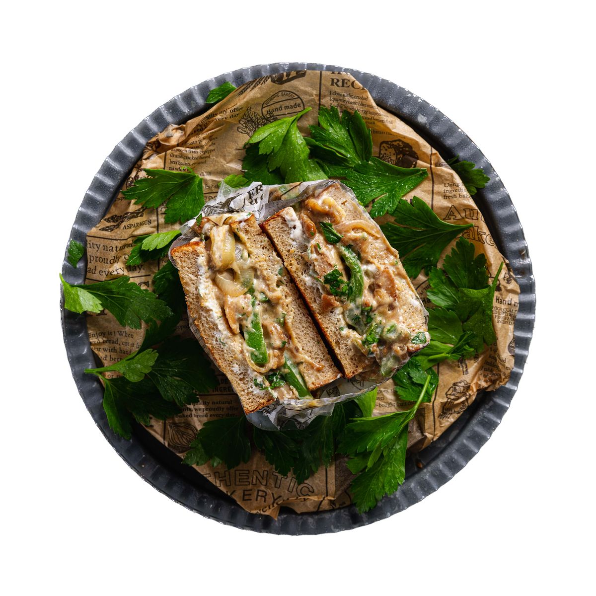 Crispy Chicken Substitute and Vegan Cheese Sandwich by feastr