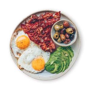 Bacon and Eggs with Avocado