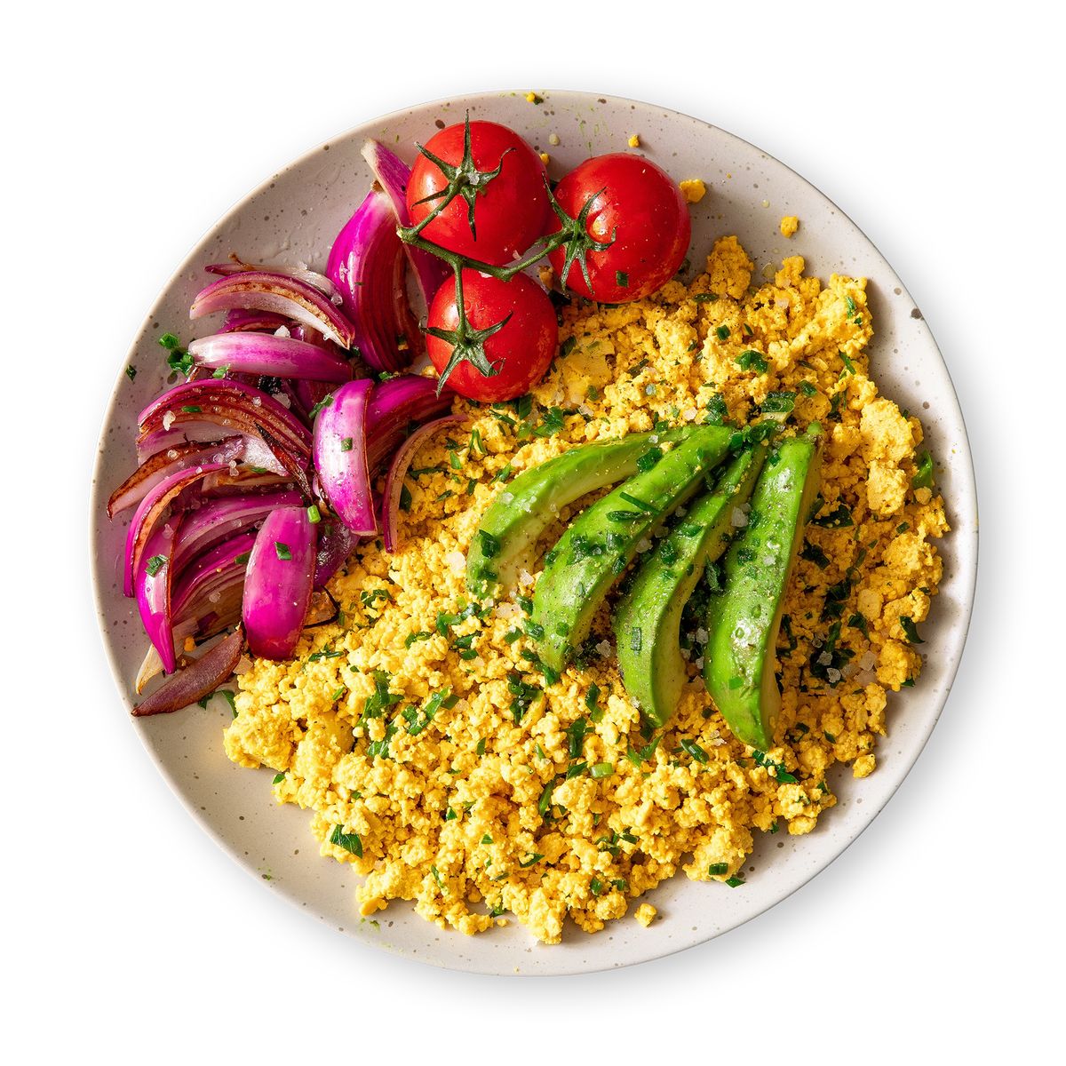 Vegan Scrambled Eggs with Avocado by feastr