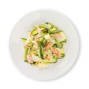 Zucchini Lachs Salat