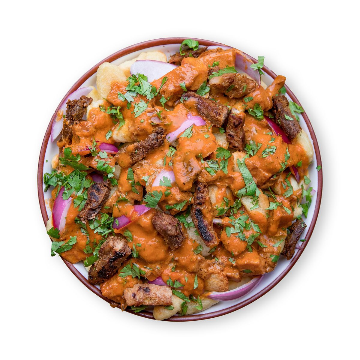 Gnocchi with Curry Sauce with Soy Strips by feastr