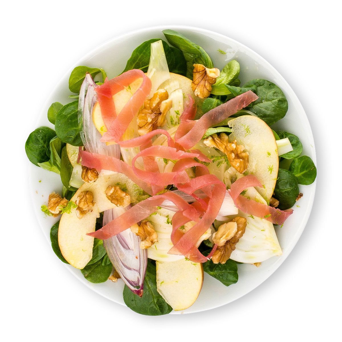 Apple Fennel Salad with ham by feastr