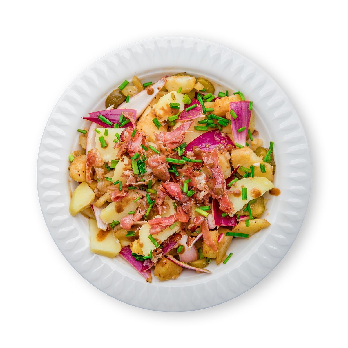 Creamy Potato Ham Salad by feastr