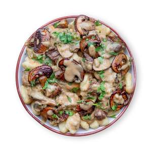 Creamy Mushroom Beef Stir-Fry with Gnocchi