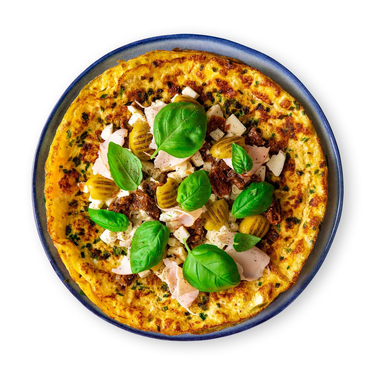 Mediterranean Omelet Wrap with chicken by feastr