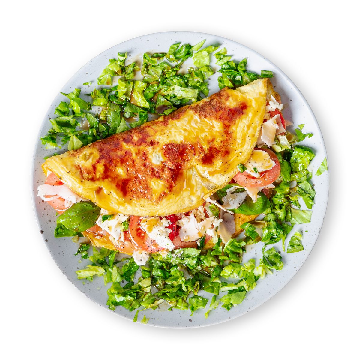 Italian Style Omelet with Chicken by feastr