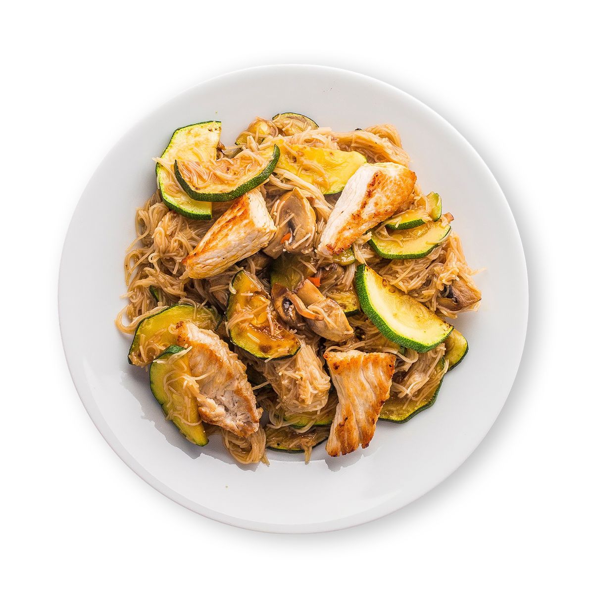 Stir-Fried Rice Noodles with Chicken by feastr