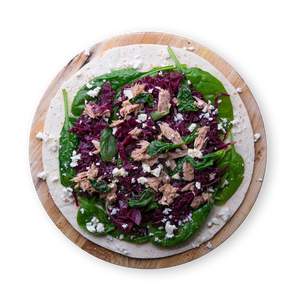 Rotkohl Thunfisch Wrap