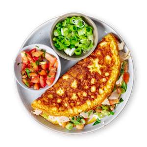 Breakfast Omelet with Chicken