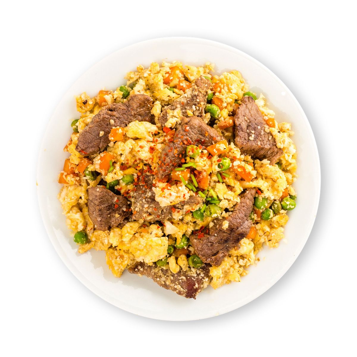 Cauliflower Rice Beef Stir-Fry by feastr
