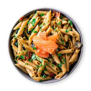 Cremige One Pot Pasta mit Lachs