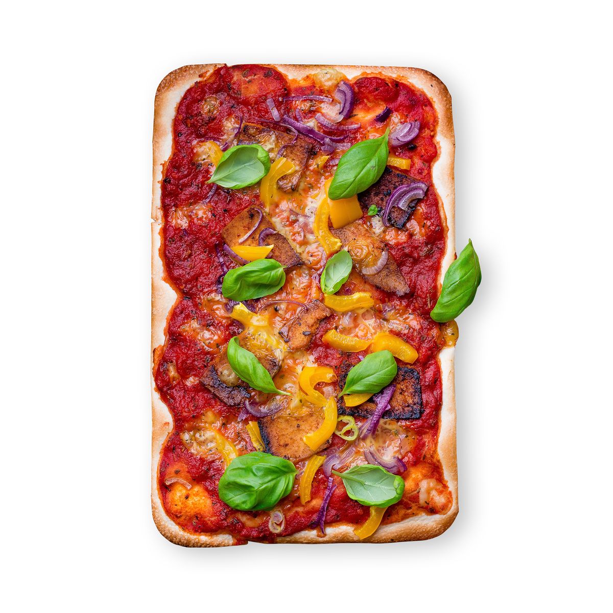 Veggie Pizza with Tofu by feastr