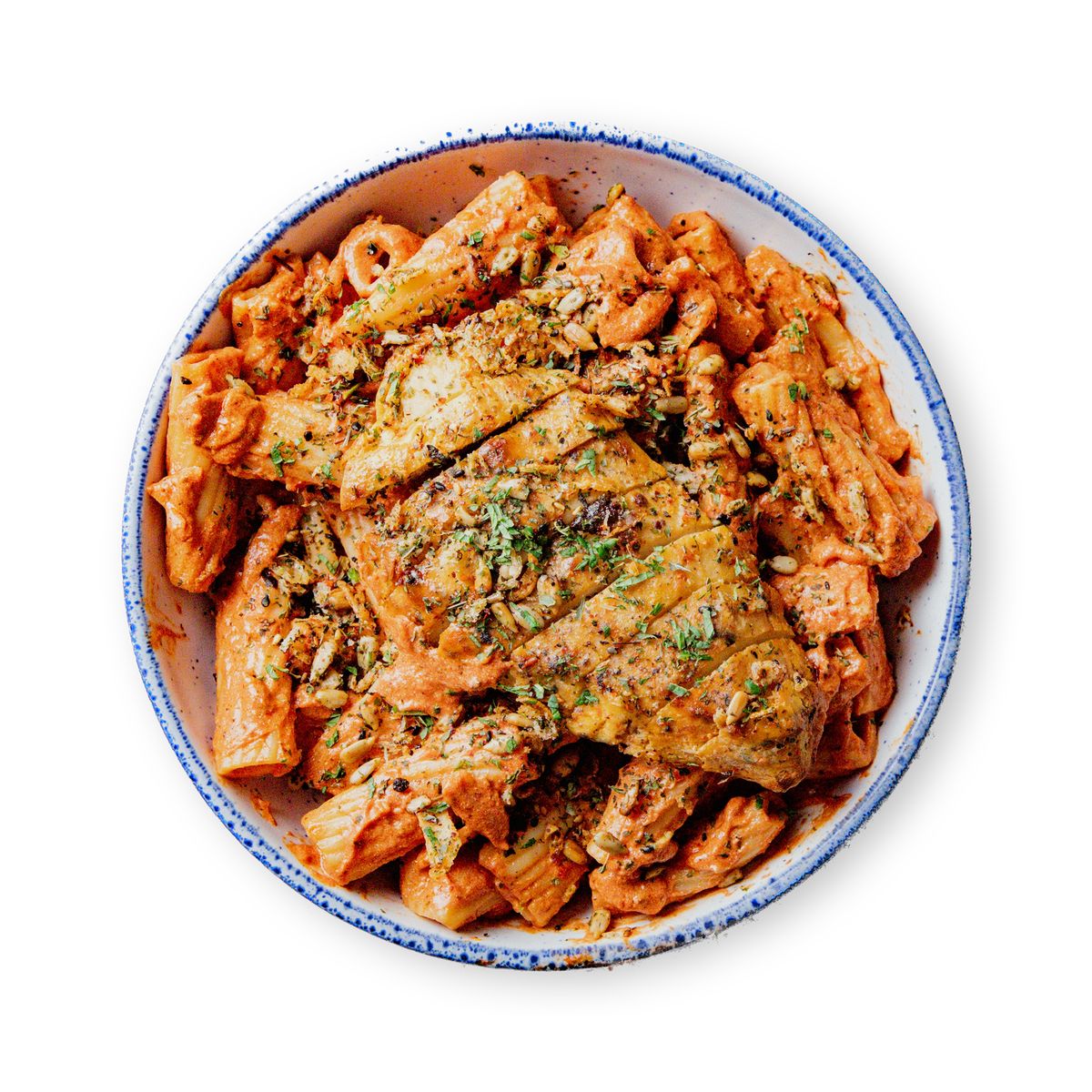 Mint Garlic Tomato Pasta Iskender Style by feastr