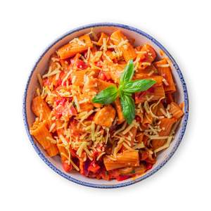 One Pot Pasta with Chicken and Bell Pepper