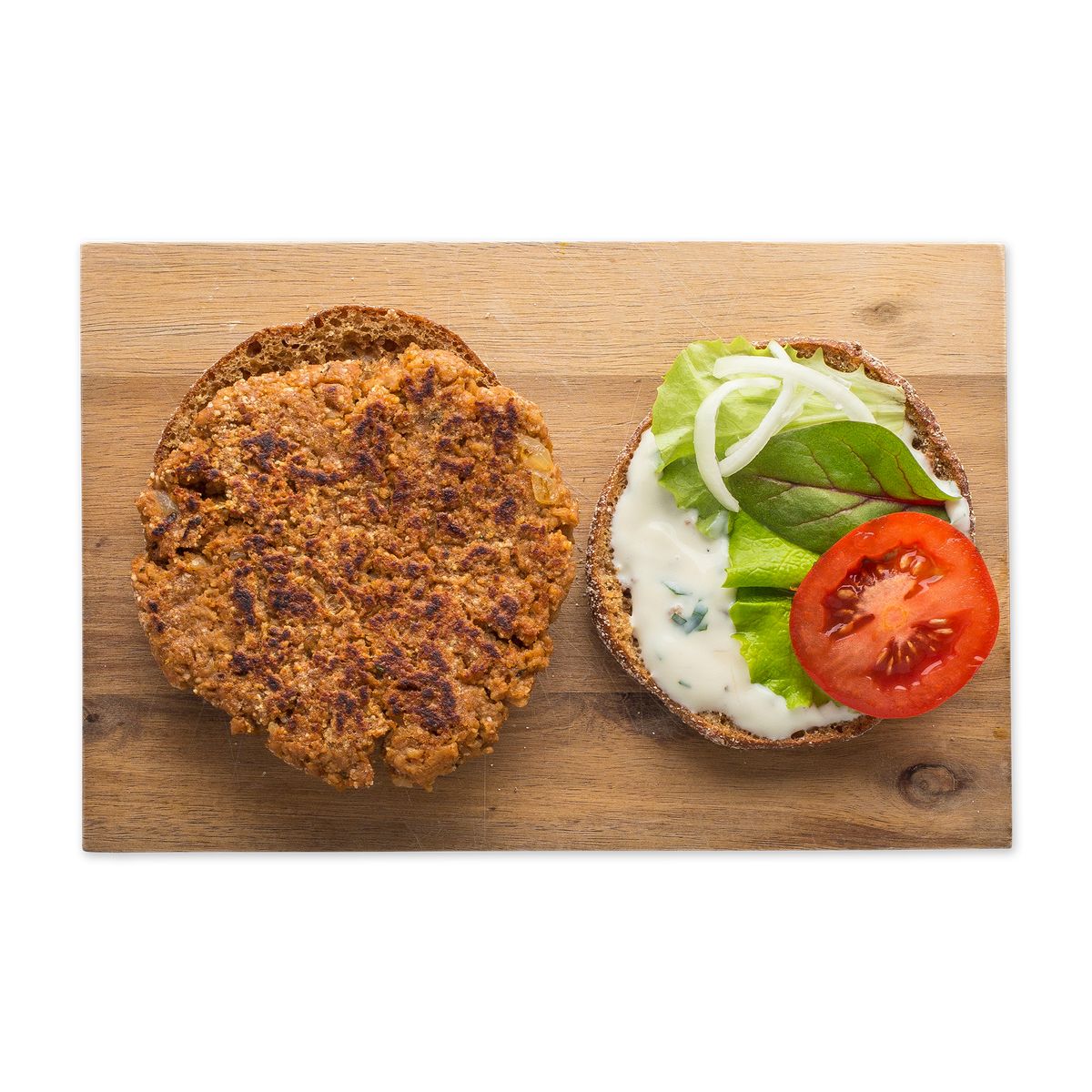 Homemade Falafel Burger  by feastr