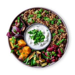 Quinoa Süßkartoffel Bowl