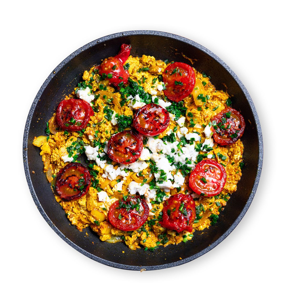 Veganes Feta Rührei mit Tomaten von feastr