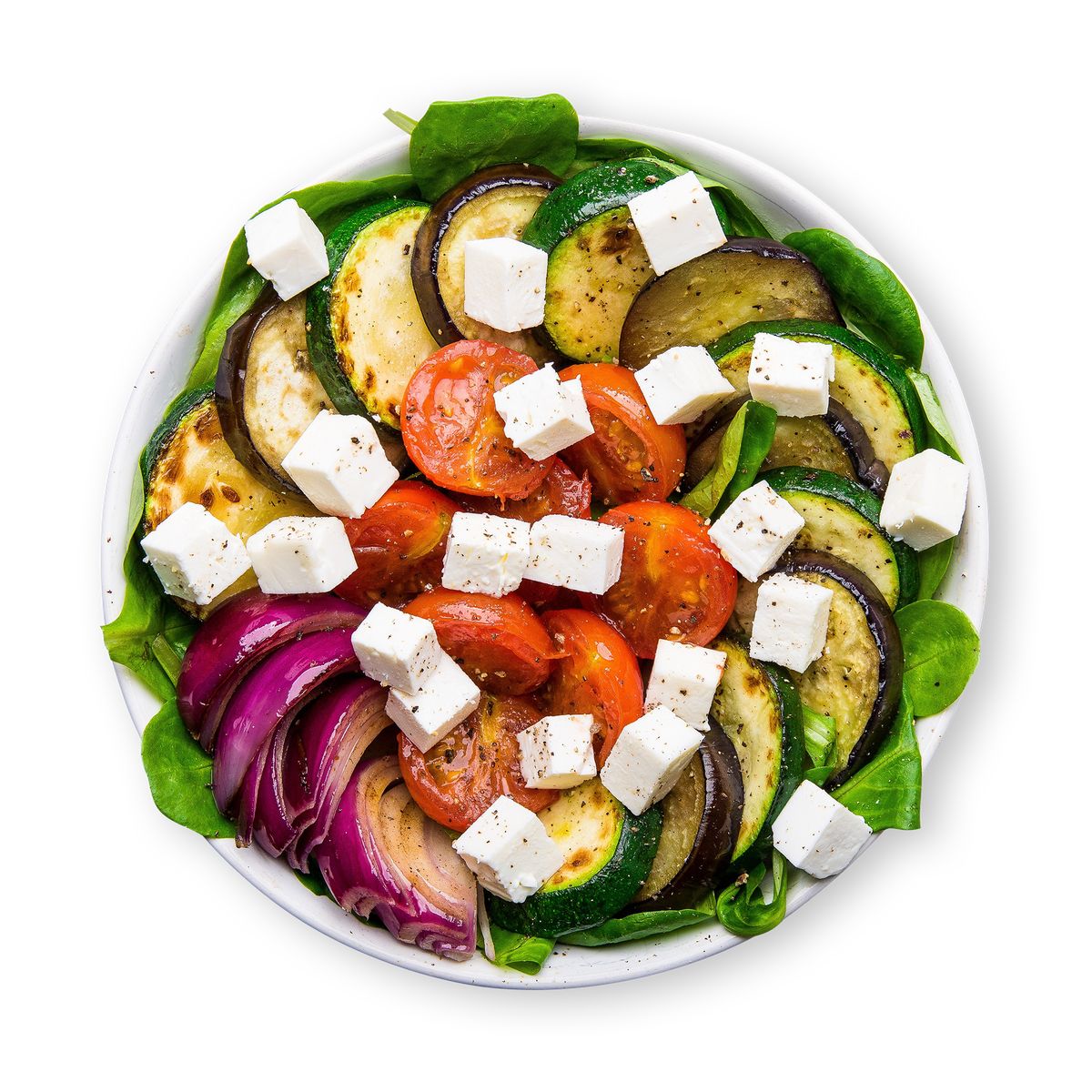 Greek Salad with Grilled Veggies by feastr