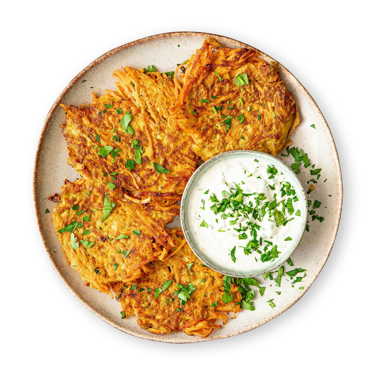 Sweet Potato Zucchini Fritters by feastr