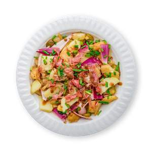 Kartoffelsalat mit Räucherschinken