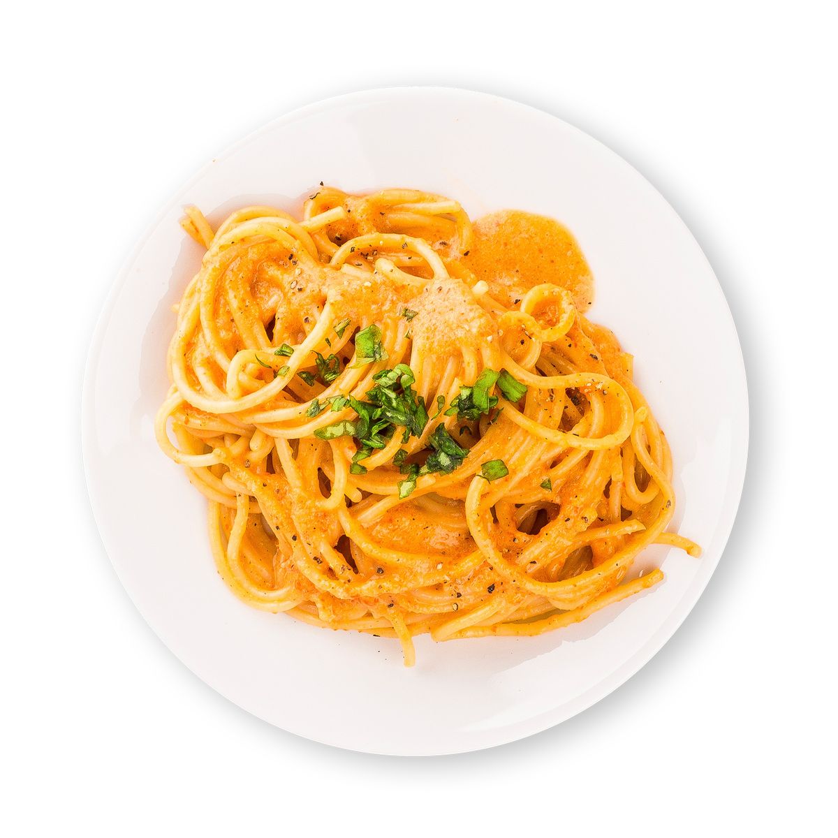 Pasta with Bell Pepper Sauce by feastr