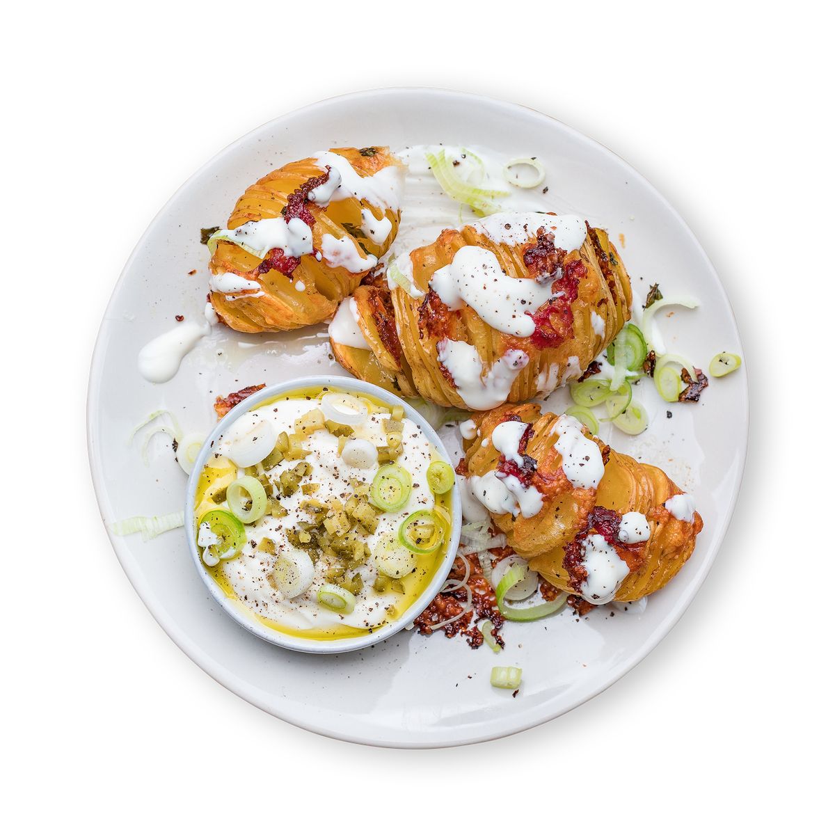 Hasselback Potato with Bacon & Cheese by feastr