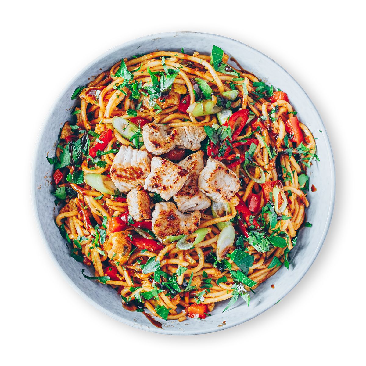 Egg Fried Chicken Noodles with Chicken by feastr