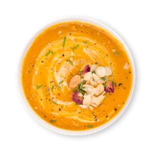 Roasted Sweet Potato Soup with Peanuts