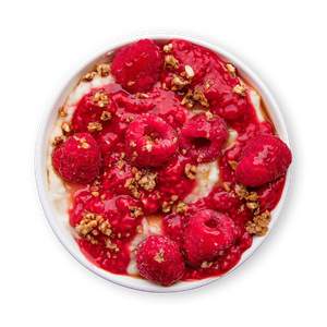 Raspberry Semolina Porridge