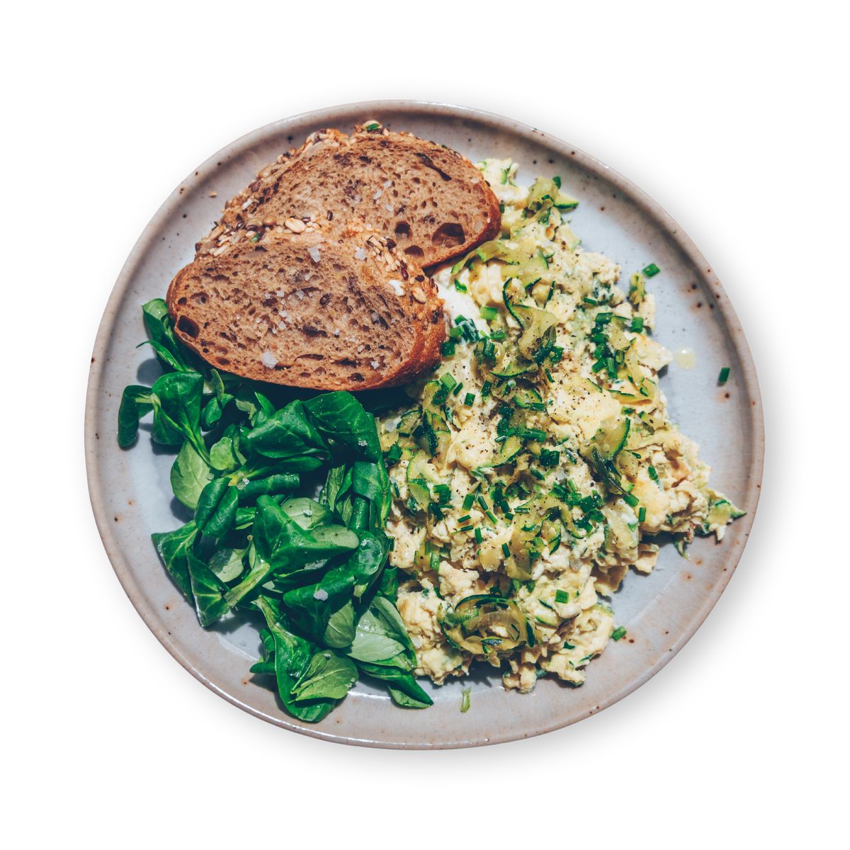Zucchini Cream Cheese Eggs by feastr