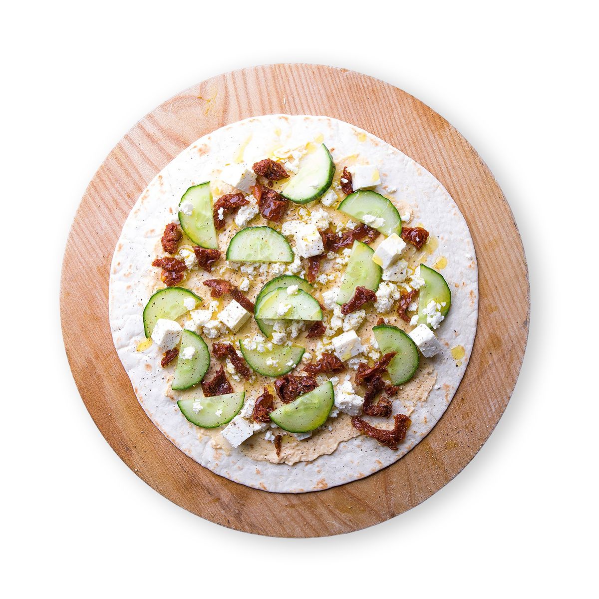 Hummus & Tomato Wrap with Chicken by feastr