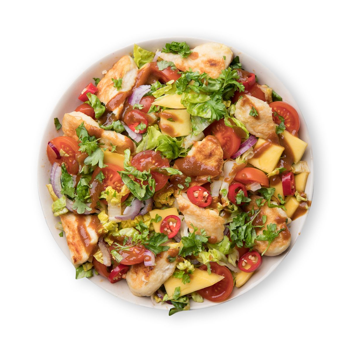 Mango Halloumi Salad  by feastr