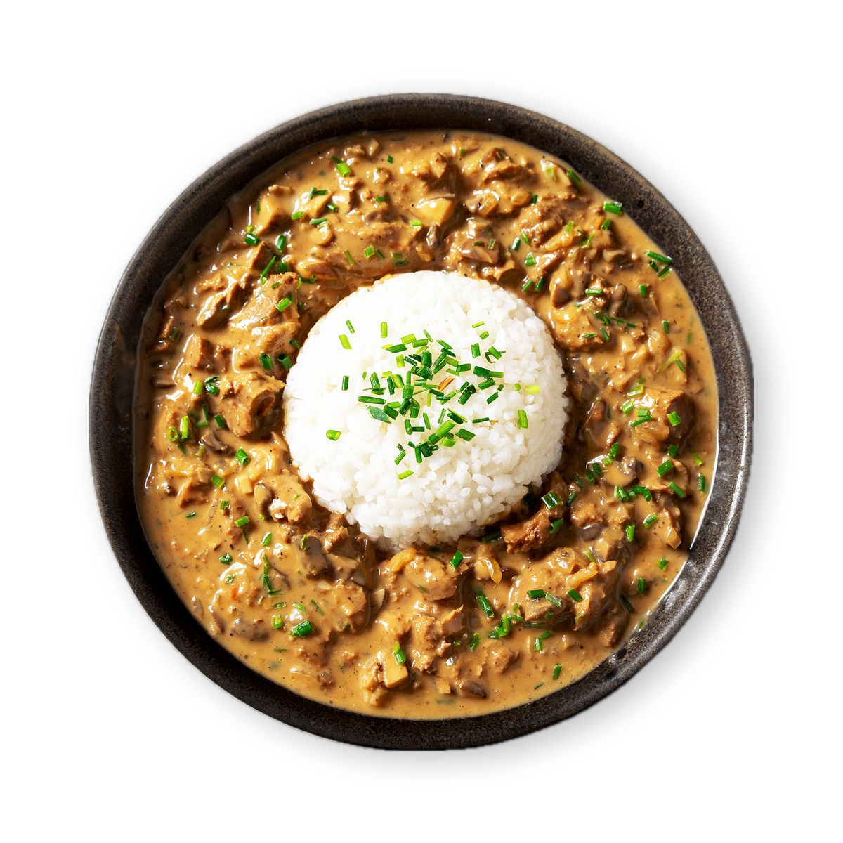 Creamy Mushroom Sauce wit rice by feastr