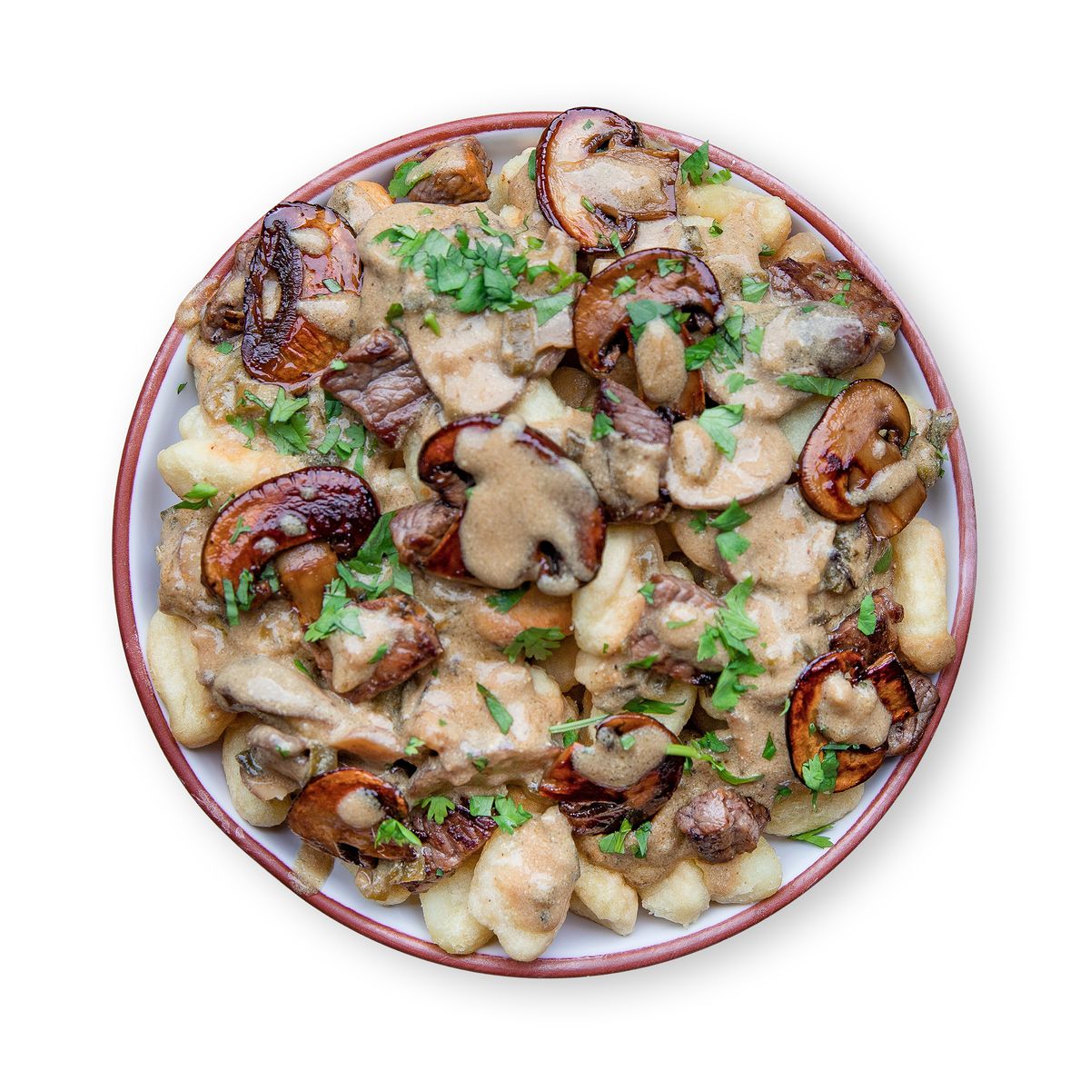 Creamy Mushroom Beef Stir-Fry with Gnocchi by feastr